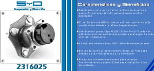 MAZA PARA RUEDA NISSAN CUBE 2316025-SYD