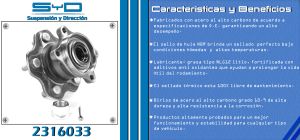 MAZA PARA RUEDA NISSAN JUKE 2316033-SYD