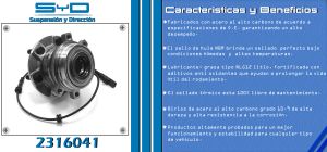 MAZA PARA RUEDA NISSAN NP300 FRONTIER 2316041-SYD