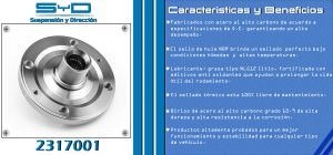 MAZA PARA RUEDA PEUGEOT 206 2317001-SYD