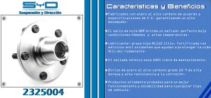 MAZA PARA RUEDA TOYOTA COROLLA 2325004-SYD