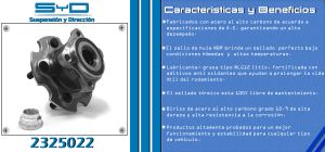 MAZA PARA RUEDA TOYOTA RAV4 2325022-SYD