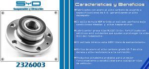 MAZA PARA RUEDA AUDI A1 2326003-SYD