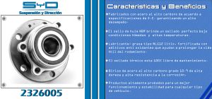 MAZA PARA RUEDA AUDI Q3 2326005-SYD