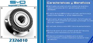 MAZA PARA RUEDA AUDI A4 2326010-SYD