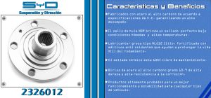 MAZA PARA RUEDA VOLKSWAGEN CROSSFOX 2326012-SYD