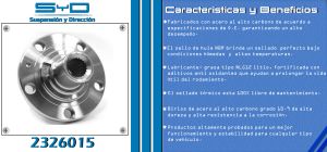 MAZA PARA RUEDA VOLKSWAGEN VENTO 2326015-SYD