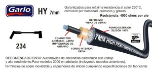 CABLES PARA BUJIA FORD-LINCOLN-MERCURY FIESTA HATCHBACK 234-HY-GAR