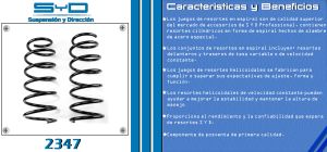RESORTE PARA SUSPENSION NISSAN PLATINA 2347-SYD