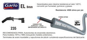 CABLES PARA BUJIA FORD-LINCOLN-MERCURY ESCORT 235-EL-GAR