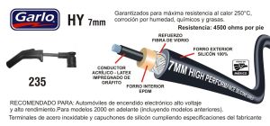 CABLES PARA BUJIA FORD-LINCOLN-MERCURY ESCORT 235-HY-GAR