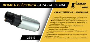 BOMBA DE GASOLINA ACURA INTEGRA 236-E