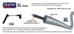 CABLES PARA BUJIA FORD-LINCOLN-MERCURY COURIER 240-EL-GAR