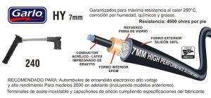 CABLES PARA BUJIA FORD-LINCOLN-MERCURY COURIER 240-HY-GAR