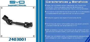 NUDO DE DIRECCION CHEVROLET-GMC-BUICK-CADILLAC CHEVY 2403001-SYD