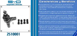 ROTULA DE SUSPENSION TOYOTA TACOMA 2510001-SYD