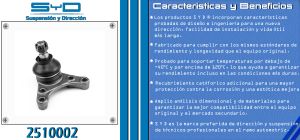 ROTULA DE SUSPENSION TOYOTA TACOMA 2510002-SYD