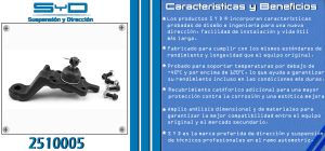 ROTULA DE SUSPENSION TOYOTA TACOMA 2510005-SYD