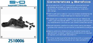ROTULA DE SUSPENSION TOYOTA TACOMA 2510006-SYD