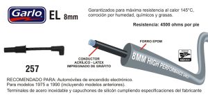 CABLES PARA BUJIA 257-EL-GAR
