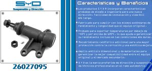 SOPORTE PARA BRAZO AUXILIAR CHEVROLET-GMC-BUICK-CADILLAC BLAZER 26027095-SYD