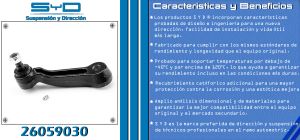 BRAZO AUXILIAR CHEVROLET-GMC-BUICK-CADILLAC EXPRESS VAN 26059030-SYD