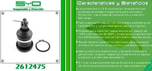 ROTULA DE SUSPENSION CHEVROLET-GMC-BUICK-CADILLAC AVALANCHE 2612475IT