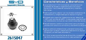 ROTULA DE SUSPENSION CHEVROLET-GMC-BUICK-CADILLAC AVALANCHE 2615047-SYD