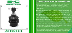 ROTULA DE SUSPENSION CHEVROLET-GMC-BUICK-CADILLAC AVALANCHE 2615047IT