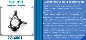 MANGUETA NISSAN TIIDA 2716001-SYD