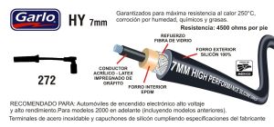 CABLES PARA BUJIA CHEVROLET-GMC-BUICK-CADILLAC EQUINOX 272-HY-GAR