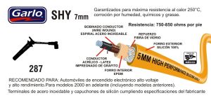 CABLES PARA BUJIA RENAULT CLIO 287-SHY-GAR