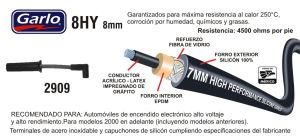 CABLES PARA BUJIA SATURN SC SERIES 2909-8HY-GAR