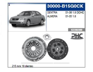 KIT DE CLUTCH-EMBRAGUE 30000-B15G0CK-ASIA