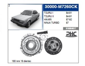 KIT DE CLUTCH-EMBRAGUE   30000-M7260CK-ASIA