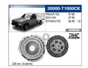 KIT DE CLUTCH-EMBRAGUE 30000-T1000CK-ASIA