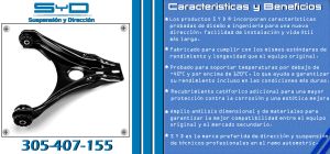 HORQUILLA DE SUSPENSION VOLKSWAGEN POINTER 305-407-155-SYD