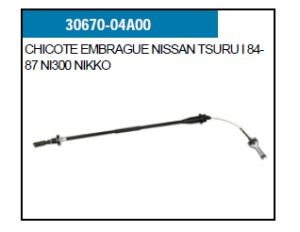 CHICOTE PARA CLUTCH   30670-04A00-ASIA