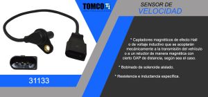 SENSOR DE VELOCIDAD (VSS) VOLKSWAGEN BEETLE 31133