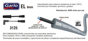 CABLES PARA BUJIA CHEVROLET-GMC-BUICK-CADILLAC ASTRO 3125-EL-GAR