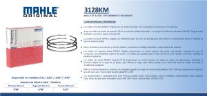 ANILLOS PARA PISTON CHRYSLER-DODGE-HYUNDAI D-150 3128KM-STD