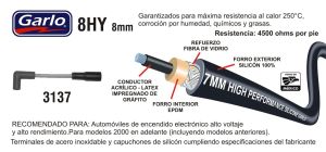 CABLES PARA BUJIA CHEVROLET-GMC-BUICK-CADILLAC CADILLAC ESCALADE 3137-8HY-GAR