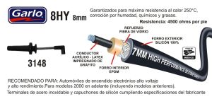 CABLES PARA BUJIA SATURN SC SERIES 3148-8HY-GAR