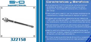 VARILLA DE DIRECCION CHEVROLET-GMC-BUICK-CADILLAC CHEVY 322158-SYD