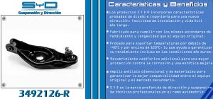 HORQUILLA DE SUSPENSION CHRYSLER-DODGE-HYUNDAI D-150 3492126R-CSYD