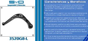 HORQUILLA DE SUSPENSION PEUGEOT 206 3520G8-L-SYD