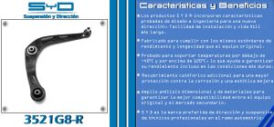 HORQUILLA DE SUSPENSION PEUGEOT 206 3521G8-R-SYD