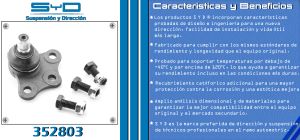 ROTULA DE SUSPENSION CHEVROLET-GMC-BUICK-CADILLAC CORSA 352803-SYD