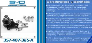 ROTULA DE SUSPENSION SEAT CORDOBA 357-407-365A-SYD