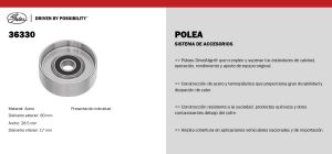 POLEA MITSUBISHI ECLIPSE 36330